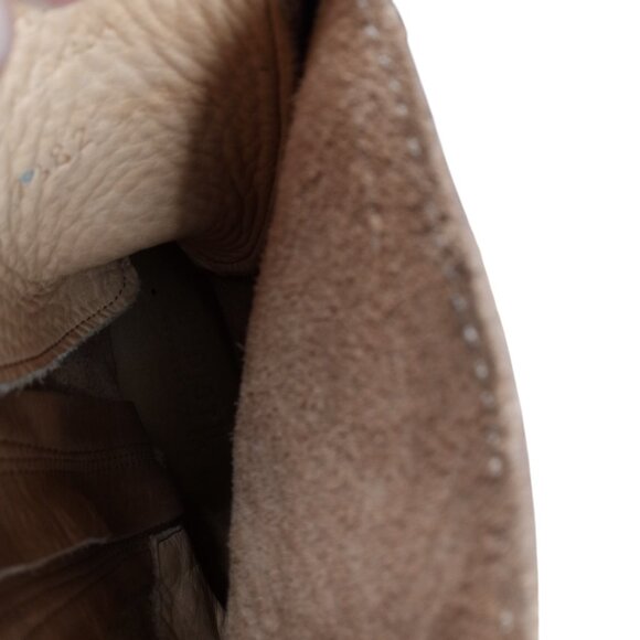 Bed Stu Newark Riding Mid Calf Brown Leather Boots Size 9 Lace Up Western Moto - Picture 12 of 16